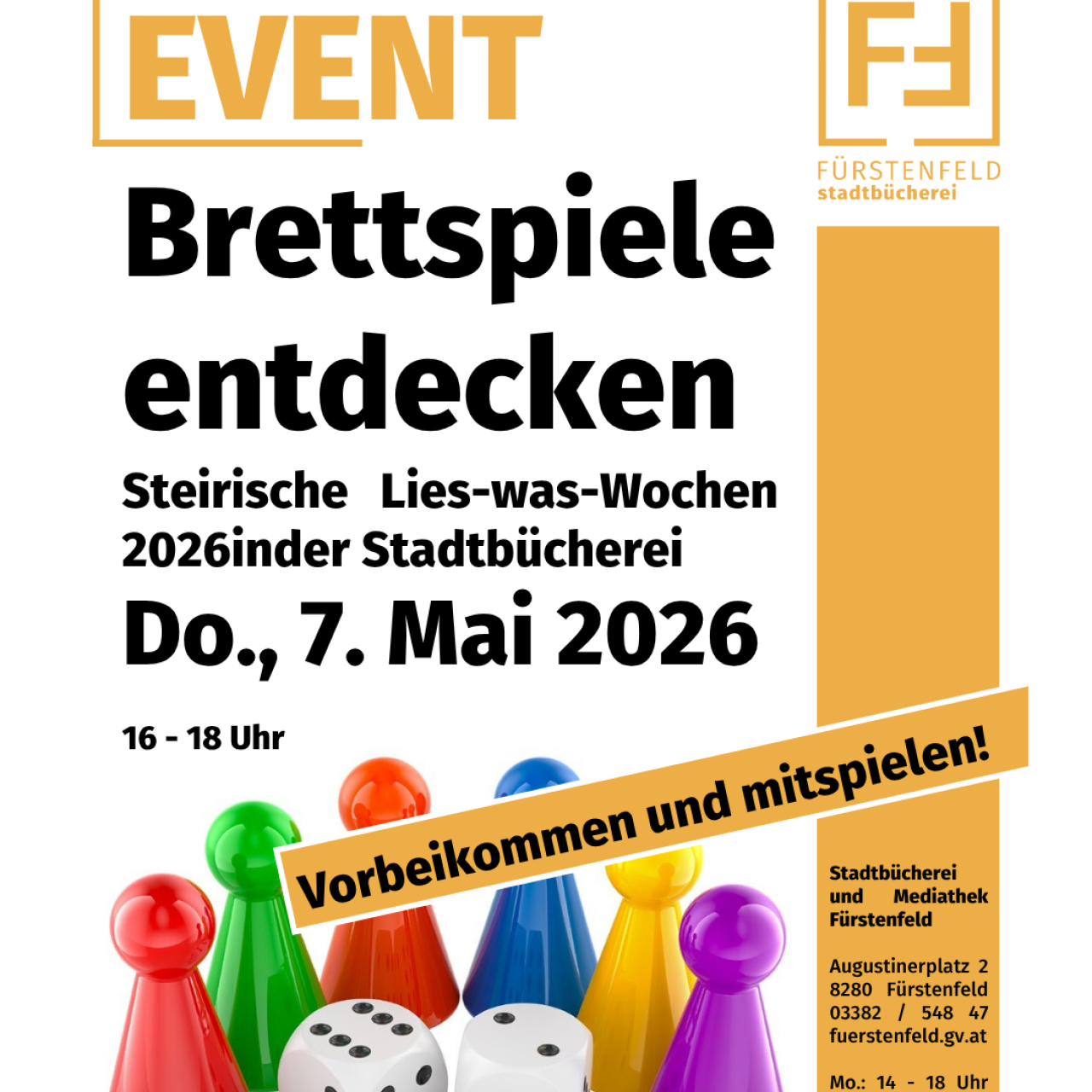 Brettspiele in der Bücherei